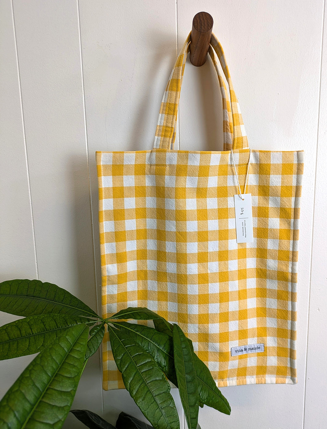 Vina & Maude. Yellow Gingham