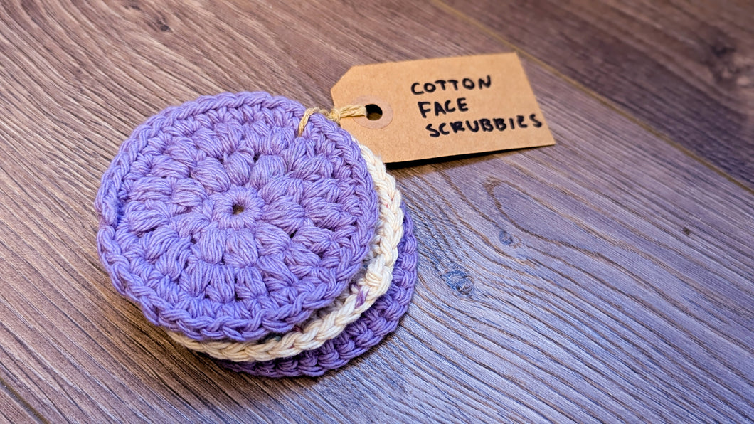 Cotton Face Scrubbies - Crochet