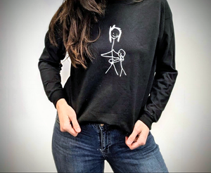 With love, from me to you. Children's artwork! Crew neck (please read description)