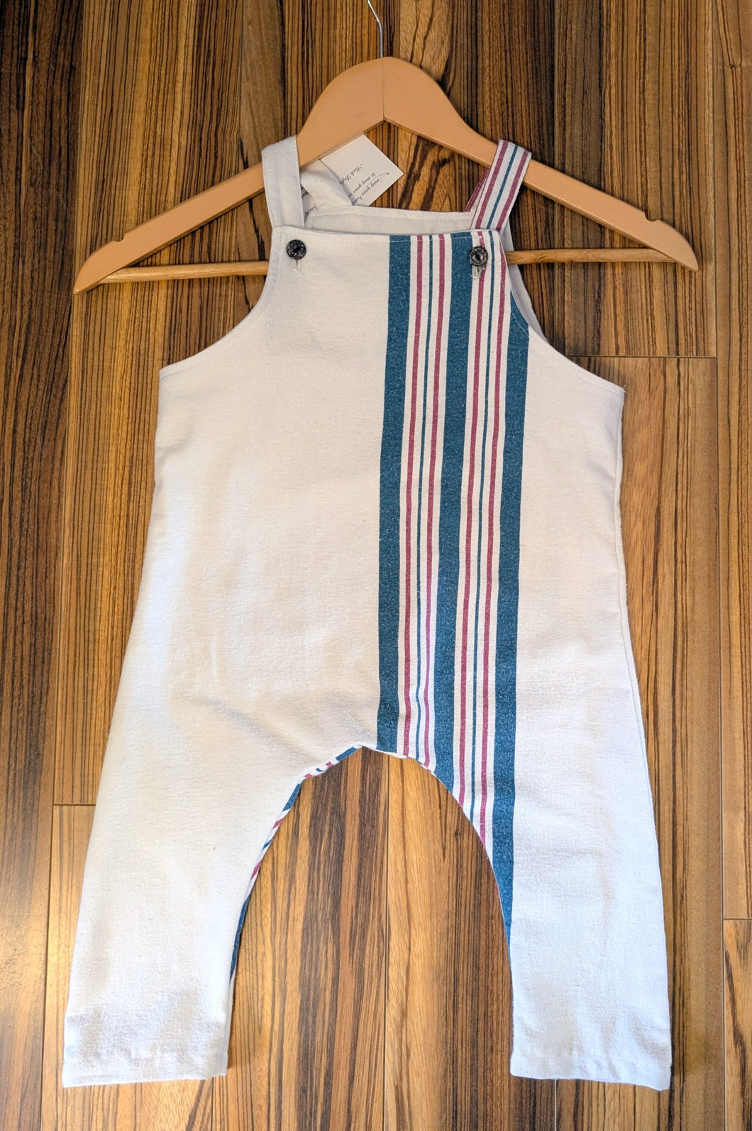 Overalls. Stripes