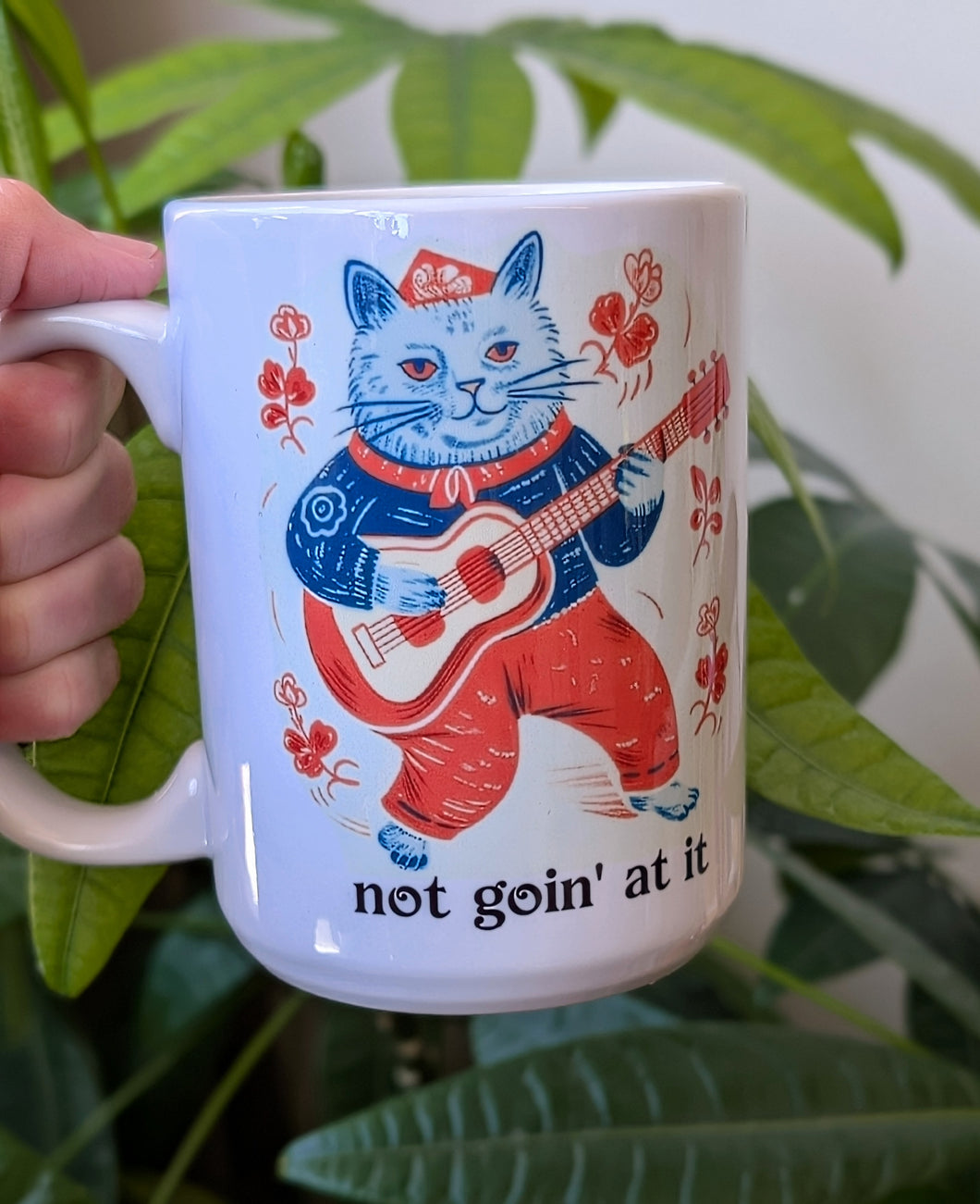 Mug. Not goin' at it