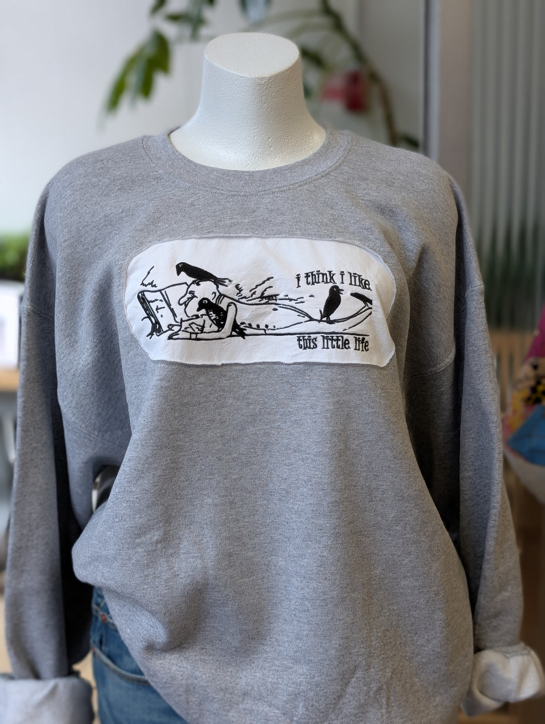 Crewneck. Little Life. Cut away